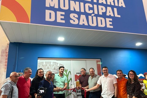 A população ganha novo prédio da Secretaria de Saúde na cidade de Mataraca